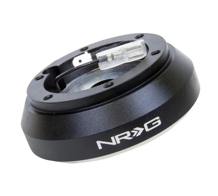 NRG Innovations Steering Wheel Adapter - 6-Bolt Quick Release to OE Column - Black - Hyundai / Kia / Mazda
