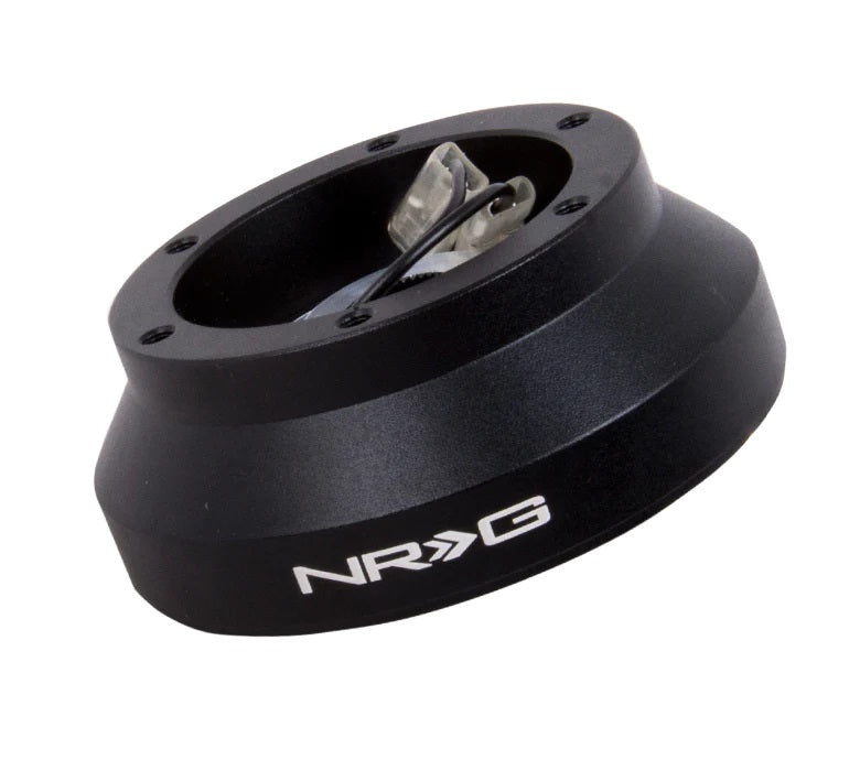 NRG Innovations Steering Wheel Adapter - 6-Bolt Quick Release to OE Column - Black - Ford / Hummer
