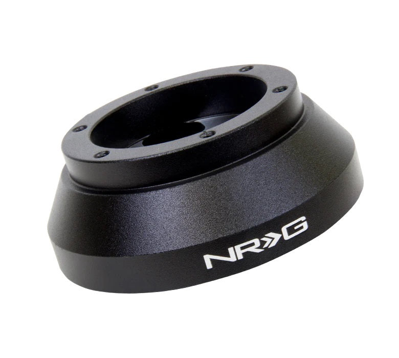 NRG Innovations Steering Wheel Adapter - 6-Bolt Quick Release to OE Column - Black - GM / Pontiac