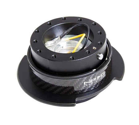 NRG Innovations Gen 2.5 Steering Wheel Quick Release - SFI 42.1 - Black / Carbon Fiber - 6-Bolt Steering Wheel