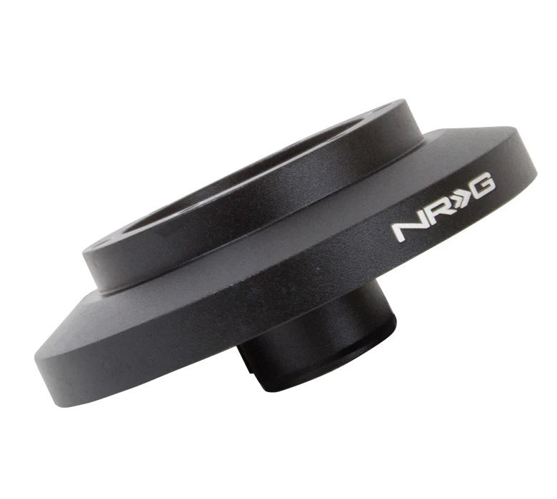 NRG Innovations Steering Wheel Adapter - 6-Bolt Quick Release to OE Column - Black - BMW