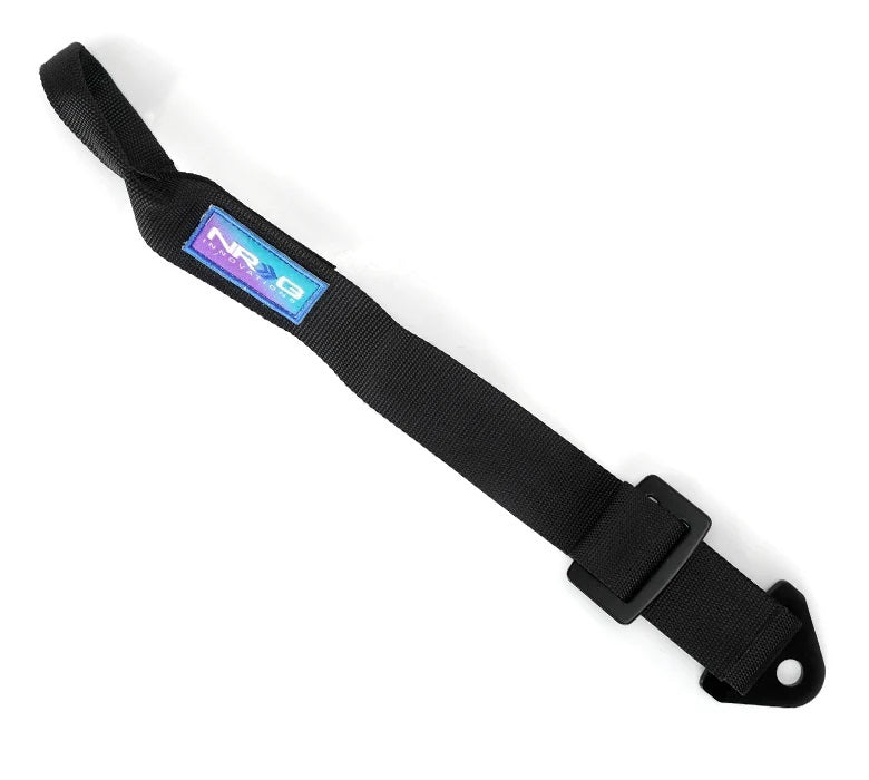 NRG Innovations Tow Strap w/ Loop - Bolt-On / Wrap Around - Black
