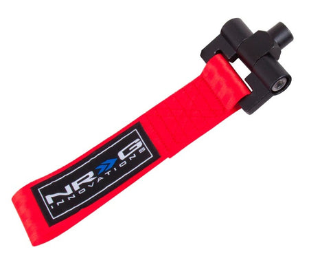 NRG Innovations Tow Strap - Screw-On - Red - Nissan 350Z / Infinity G35 2003-07