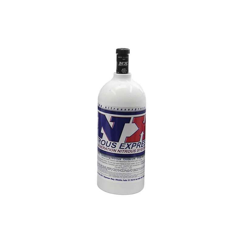 Nitrous Express 2.5 lb Aluminum Nitrous Oxide Bottle - White