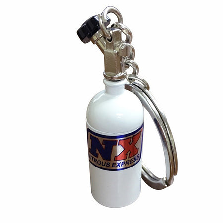 Nitrous Express Nitrous Bottle Key Chain - White