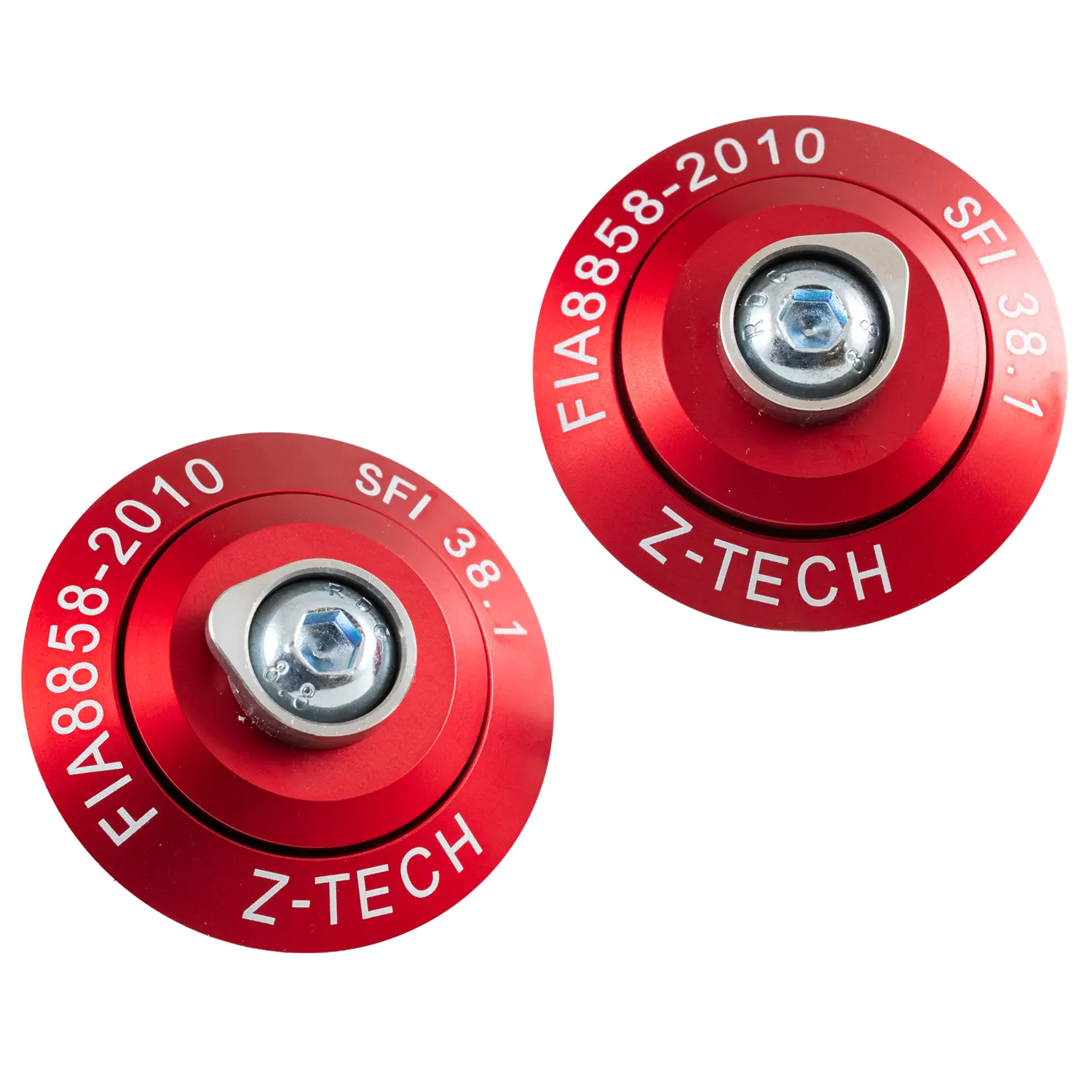 Z-Tech Series 8A FIA / SFI Helmet Anchor Kit - Red