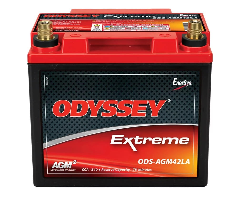 Odyssey Extreme Series AGM Battery - 12V - 540 Cold Cranking Amps - Top Post Terminals - 7.8 in L x 7.5 in H x 6.5 in W