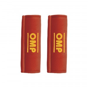 OMP Harness Pads - Red - 3 in Belts
