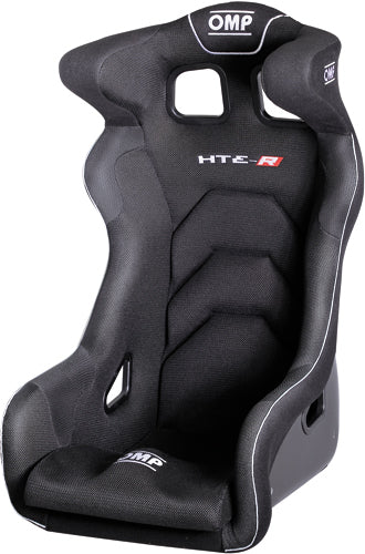 OMP HTE-R Fiberglass Seat - Black - X-Large