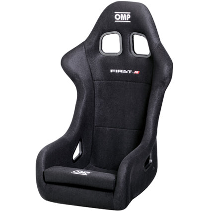 OMP First-R Fiberglass Seat - Black