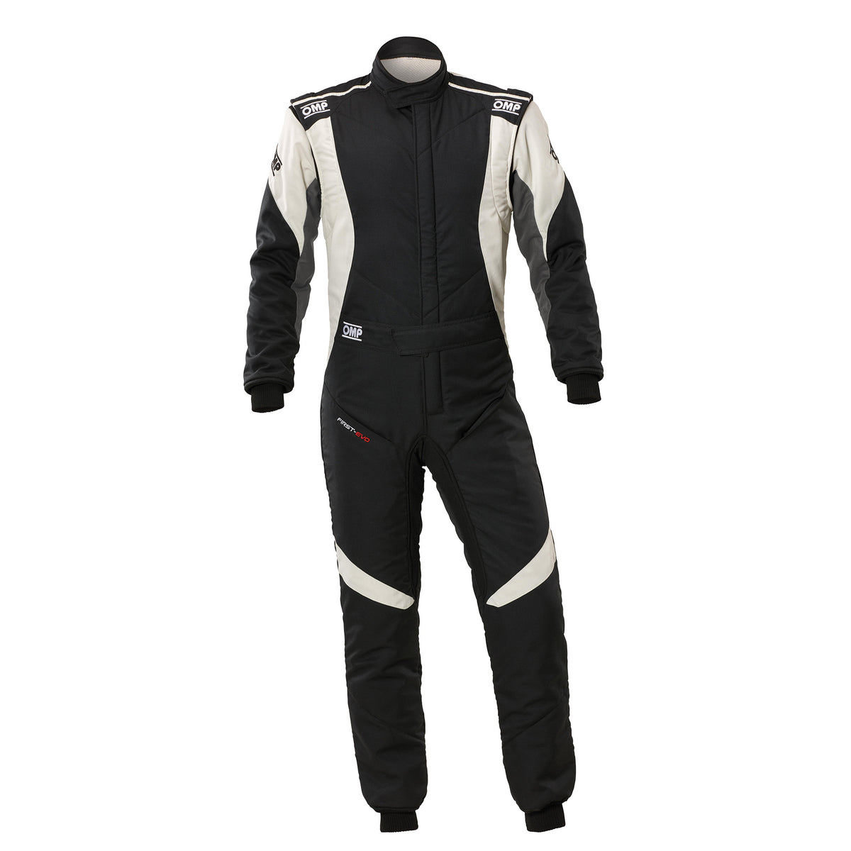 OMP Racing First EVO Overall Suit - Black/White