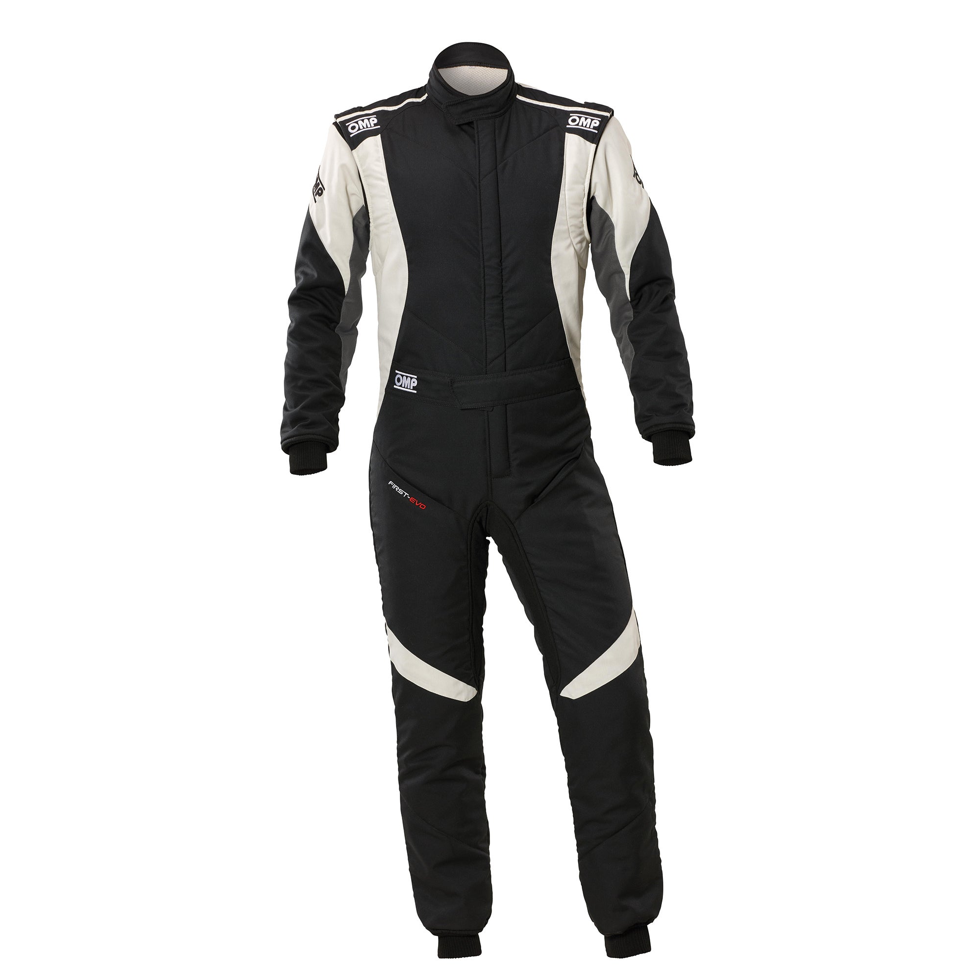 OMP Racing First EVO Overall Suit - Black/White