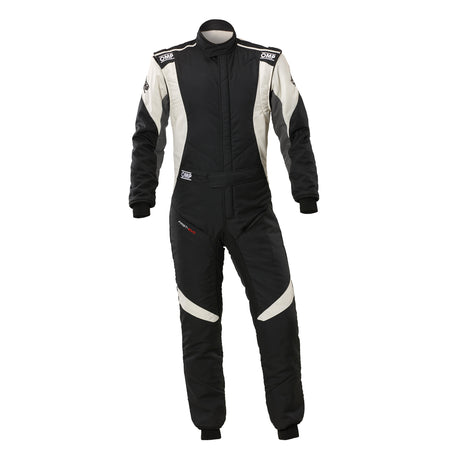 OMP Racing First EVO Overall Suit - Black/White