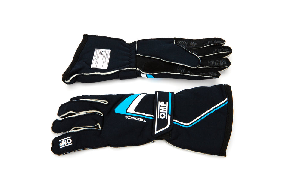 OMP Tecnica Gloves - Blue/Cyan