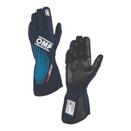 OMP Racing One EVO FX FIA 8856-2018 Gloves - Navy Blue