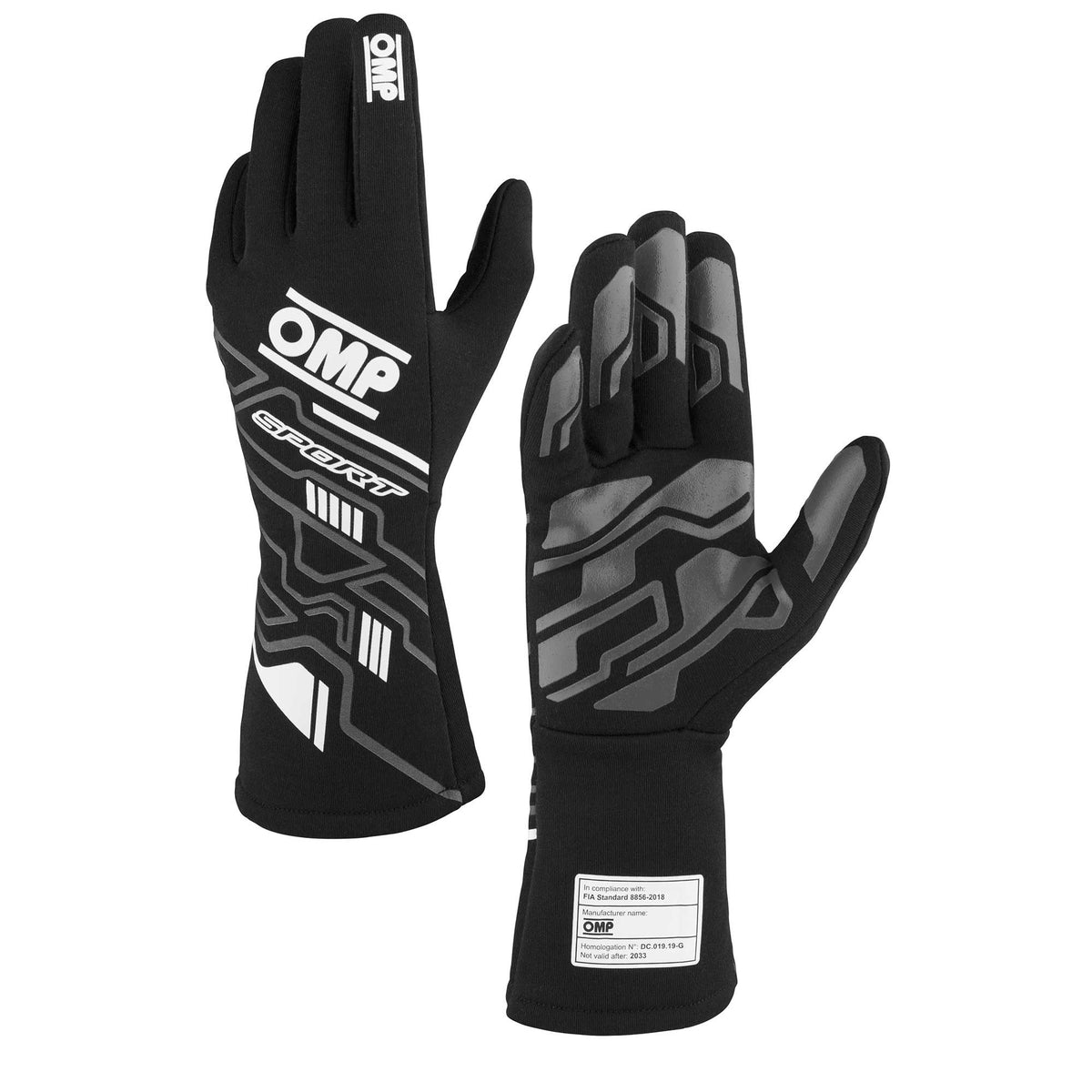 OMP Sport Gloves - Black/White