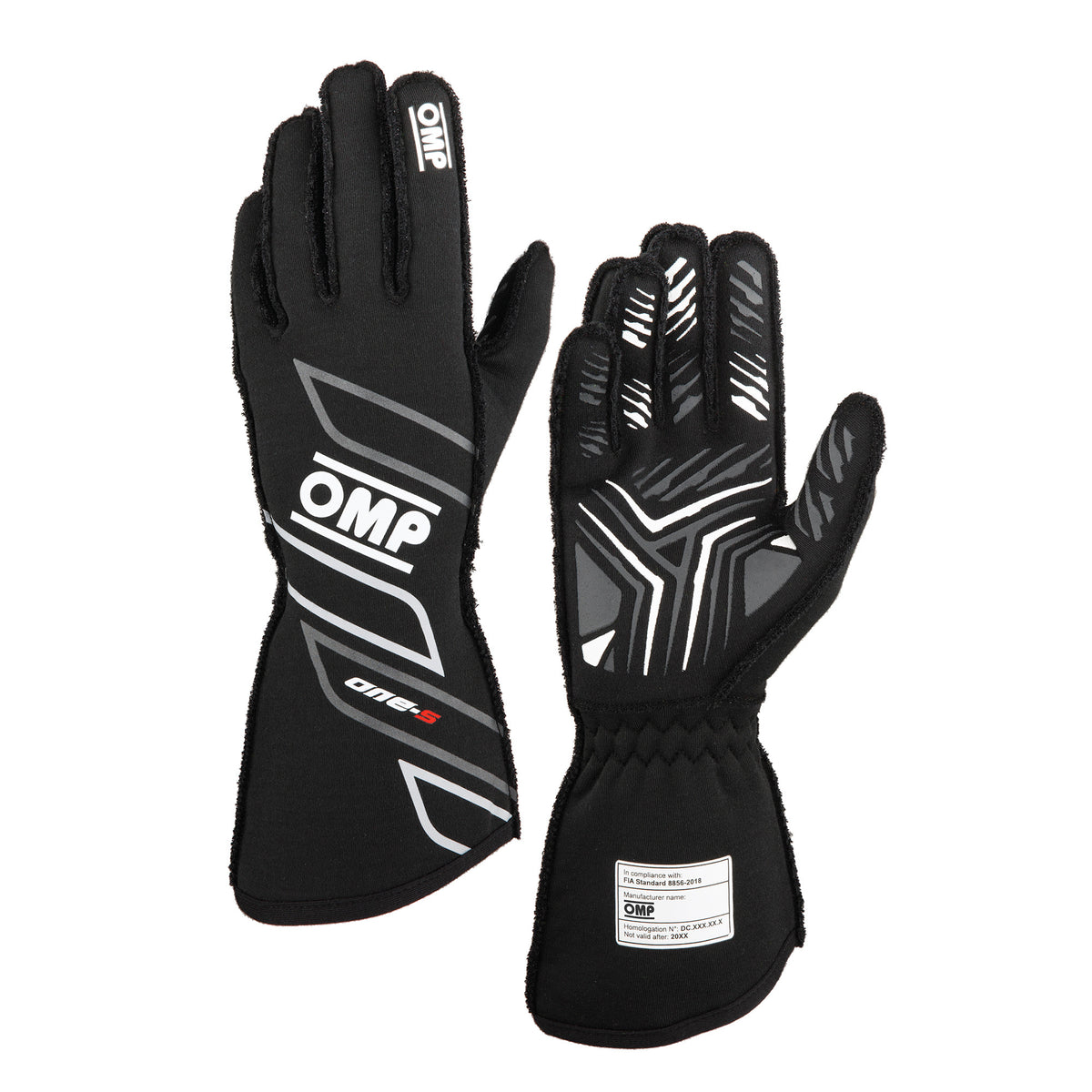 OMP Racing One-S my2025 FIA 8856-2018 Gloves - Black