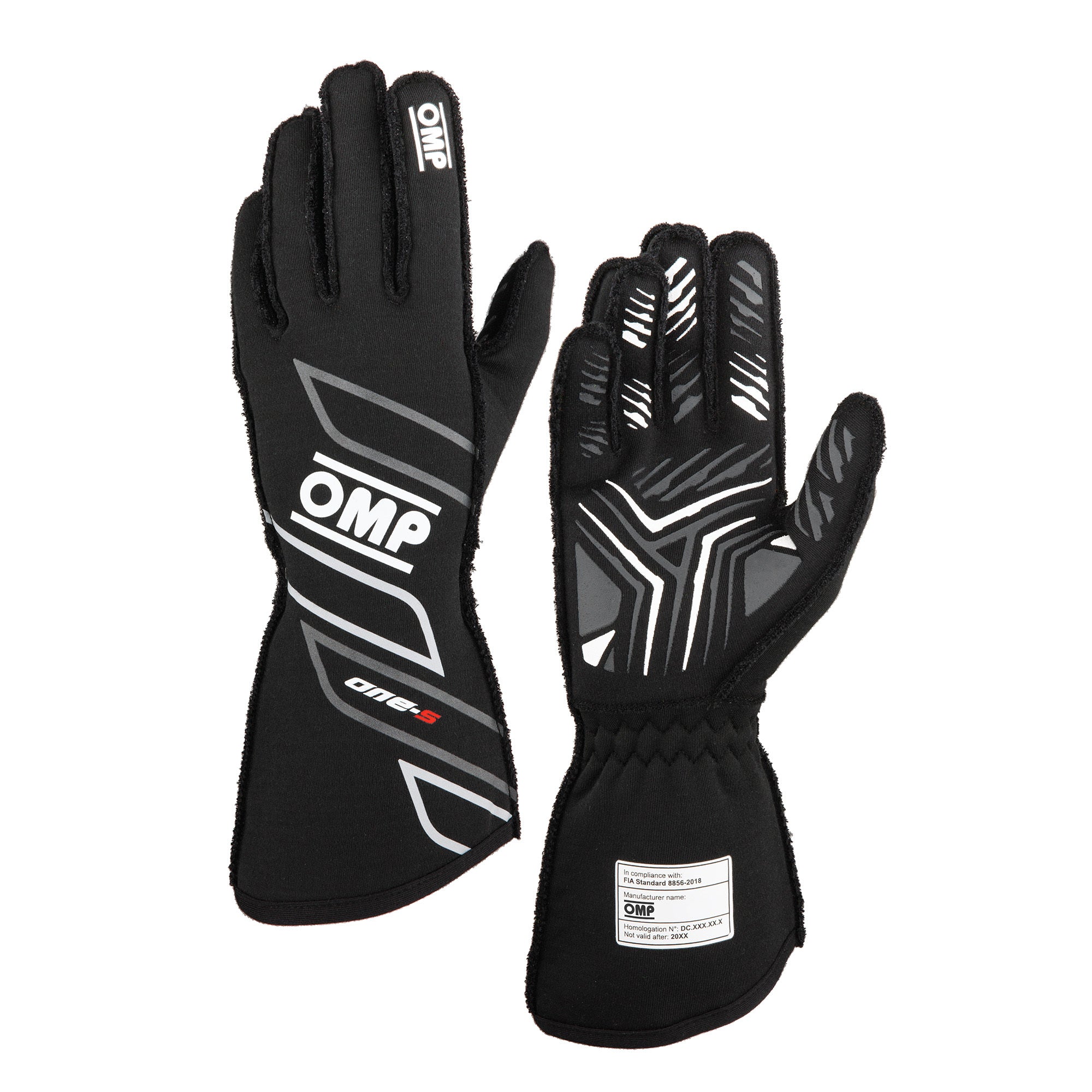 OMP Racing One-S my2025 FIA 8856-2018 Gloves - Black