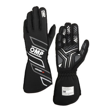 OMP Racing One-S my2025 FIA 8856-2018 Gloves - Black