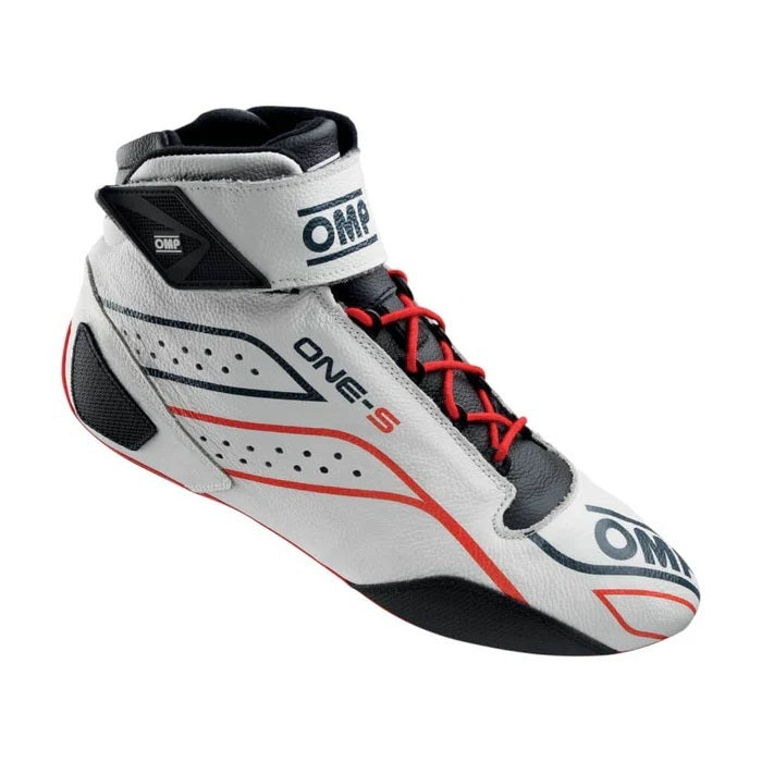 OMP Racing One-S Shoes FIA 8856-2018 - SFI 3.3/8 - White