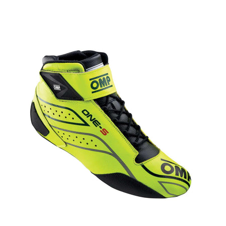 OMP Racing One-S Shoes FIA 8856-2018 - SFI 3.3/8 - Fluo Yellow