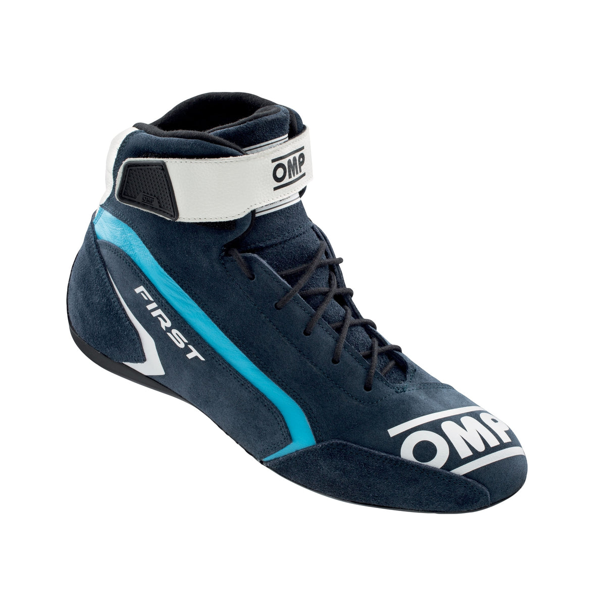 OMP Racing First Shoes FIA 8856-2018 – SFI 3.3/5 - Blue/Cyan