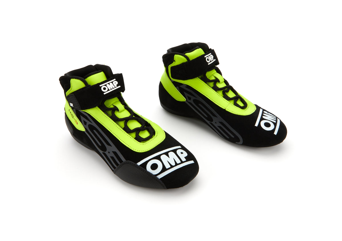 OMP KS-3 Kart Shoes - Black/Fluo Yellow