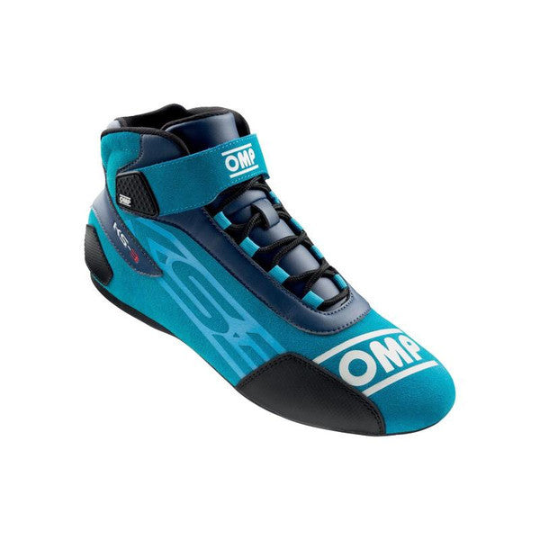 OMP KS-3 Kart Shoes - Blue/Cyan