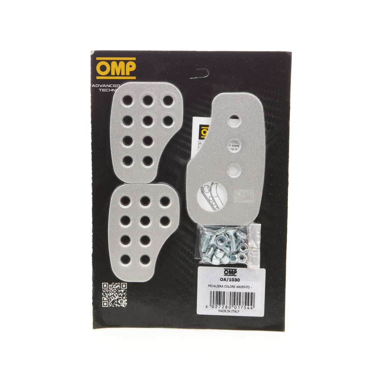 OMP Aluminum Pedal Pad Set - Brake / Clutch / Gas - Smooth