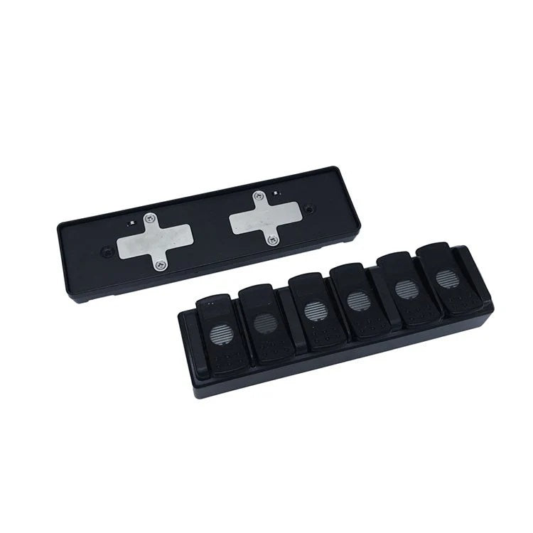 Oracle Lighting Technologies Trigger 6 Shooter Switch Panel - 5.875 x 1.5 in - 6 Rockers - Red Indicator Lights - Black