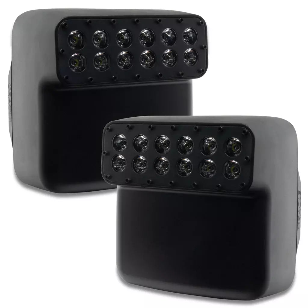 Oracle Lighting Off Road LED Side Mirror Light - 2200 Lumen - White - Jeep Wrangler JL / Gladiator JT 2019-24 (Pair)