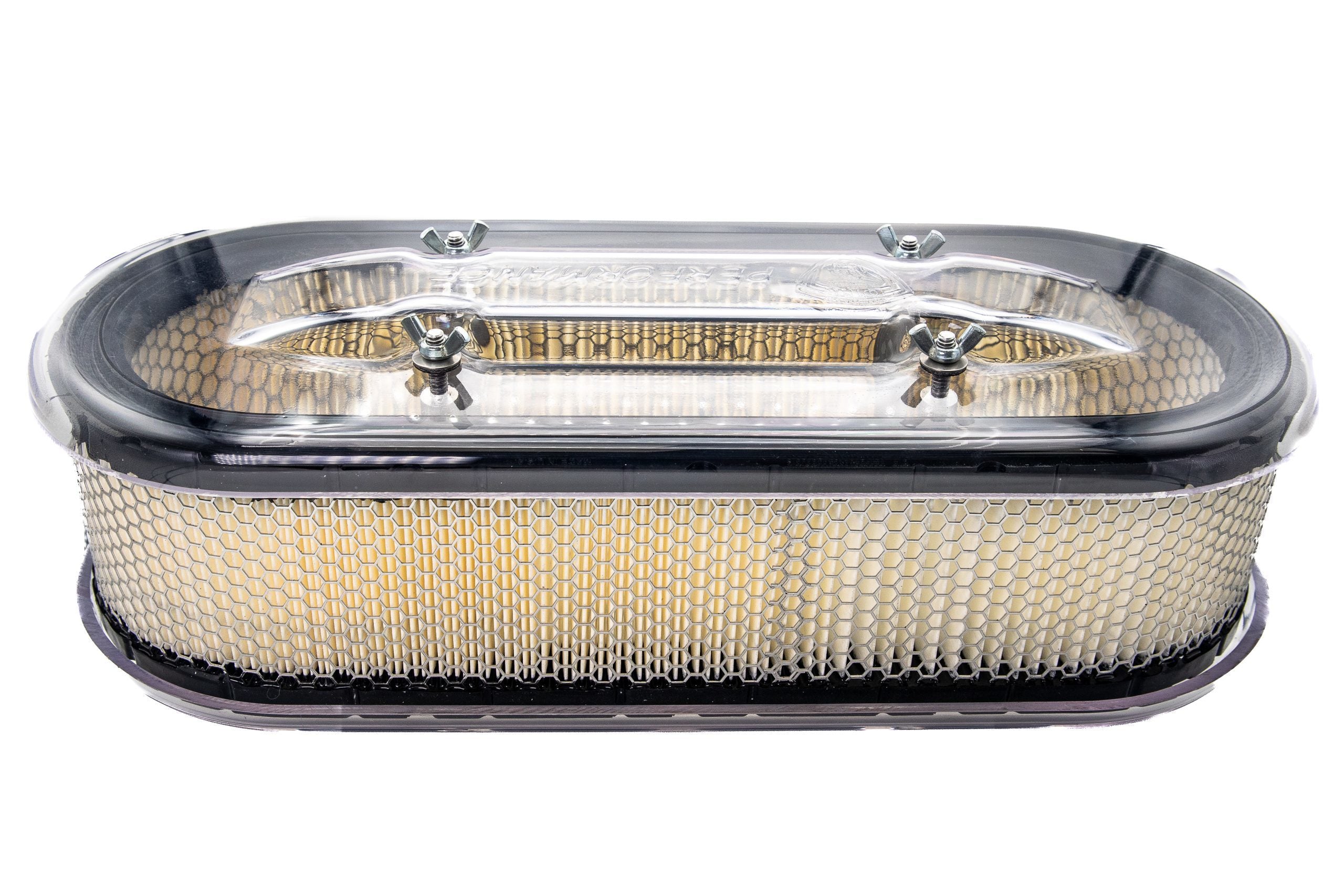 OTR Filters 17.62 x 7.19 in Oval Mod-Lite Air Cleaner - 4 in Element - Flat Base - Clear