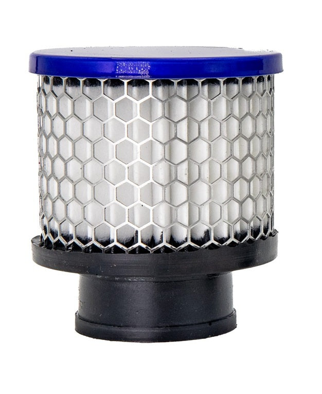 OTR Filters Valve Cover Breather - Clamp-On - Round - 1.38 in OD Tube - Blue