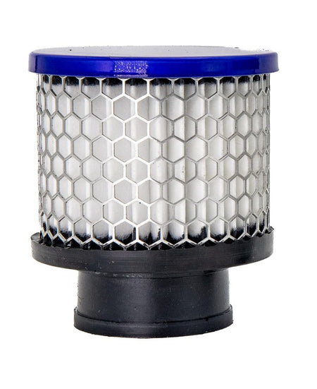 OTR Filters Valve Cover Breather - Clamp-On - Round - 1.38 in OD Tube - Blue