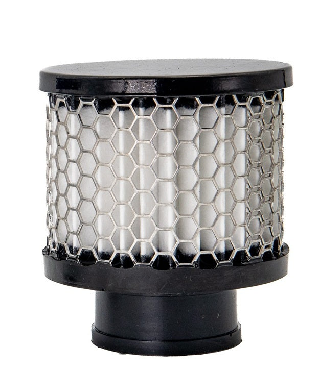 OTR Filters Valve Cover Breather - Clamp-On - Round - 1.38 in OD Tube - Black