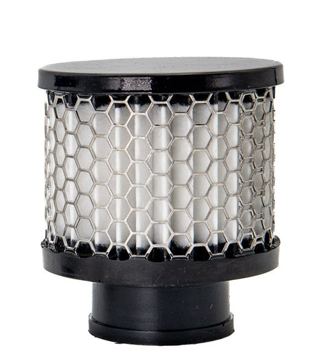 OTR Filters Valve Cover Breather - Clamp-On - Round - 1.38 in OD Tube - Black