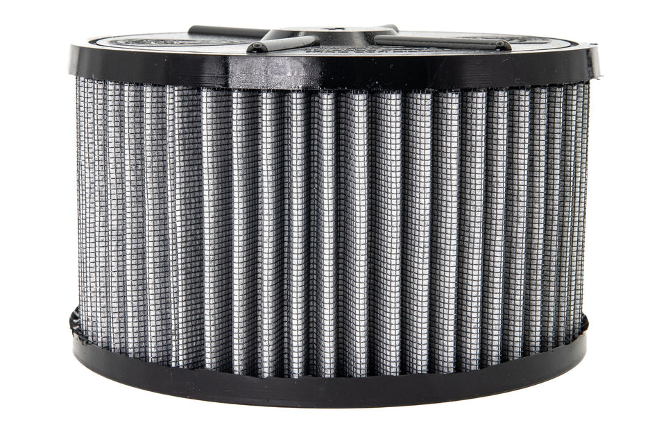 OTR Filters Round Pit Tuning Air Filter Element - 6.625 in Diameter - 3.75 in Tall - Gray - Holley 4150 Flange