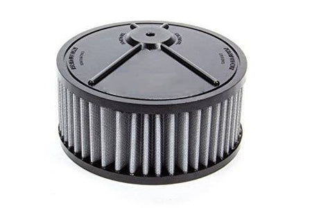 OTR Filters Round Pit Tuning Air Filter Element - 6.5 in Diameter - 4.19 in Tall - Gray - Holley 4412 Flange