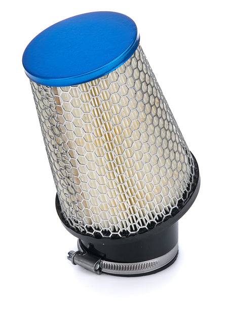 OTR Filters Quarter Midget Conical Air Filter Element - 4.25 Base Diameter - 3.06 in Top Diameter - 5 in Tall - Blue End Cap