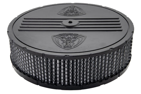 OTR Filters Round Air Filter Element - 10 in Diameter - 2.5 in Tall - Gray - Holley Dominator