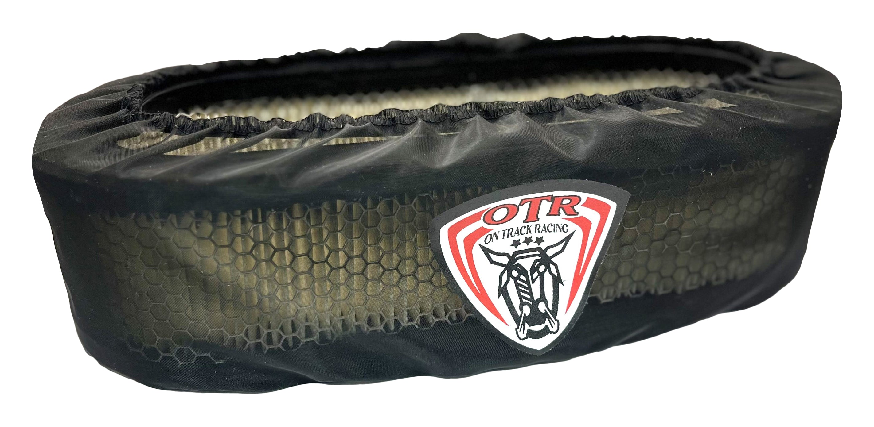 OTR Filters Mini Sprint Oval Air Filter Wrap - Round - 13 in L x 3.2 in W - Black