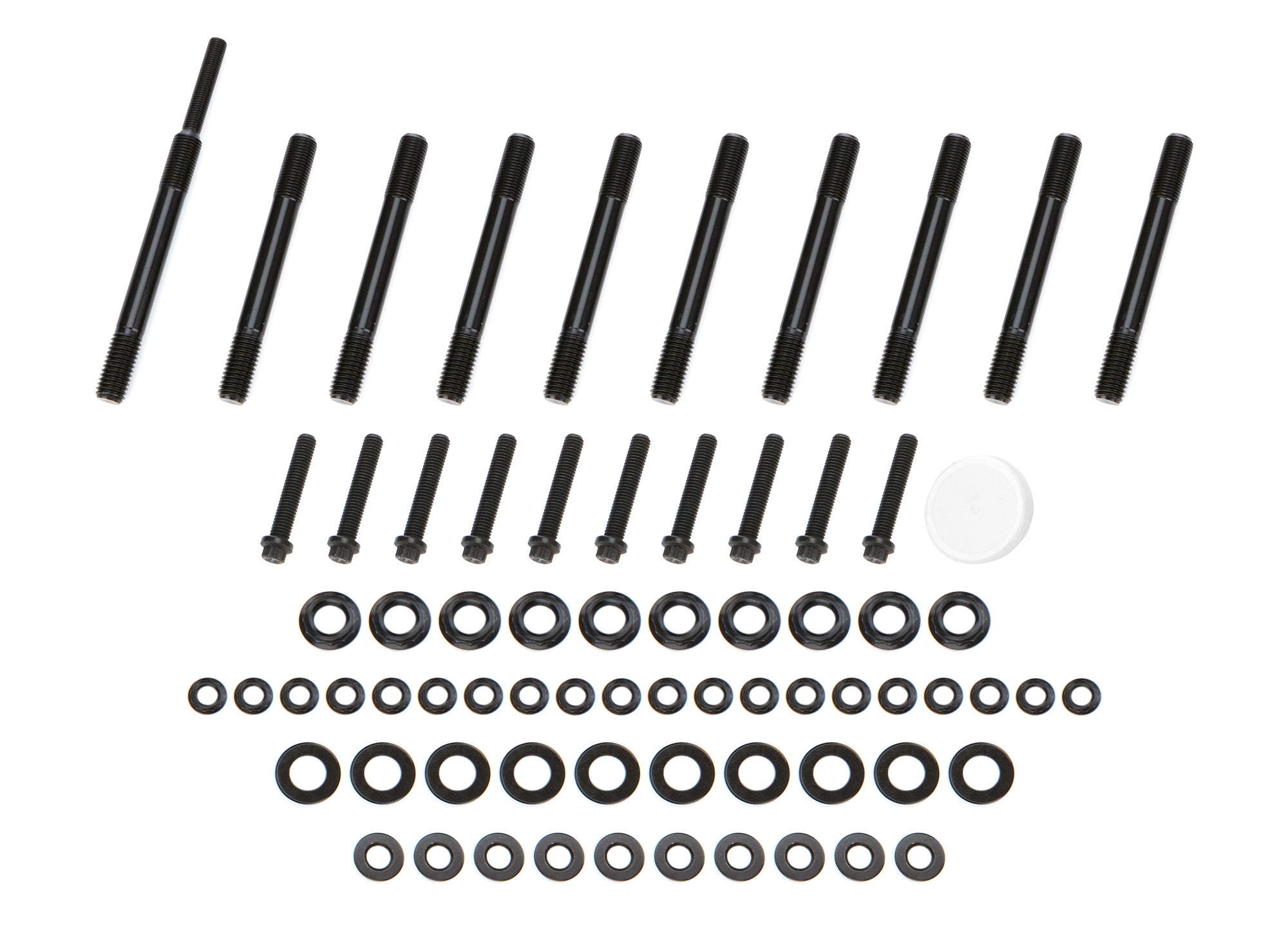 OptiTorque Patriot Series Main Stud Kit - 12 Point Nuts - Chromoly - Black Oxide - Mopar Gen III Hemi