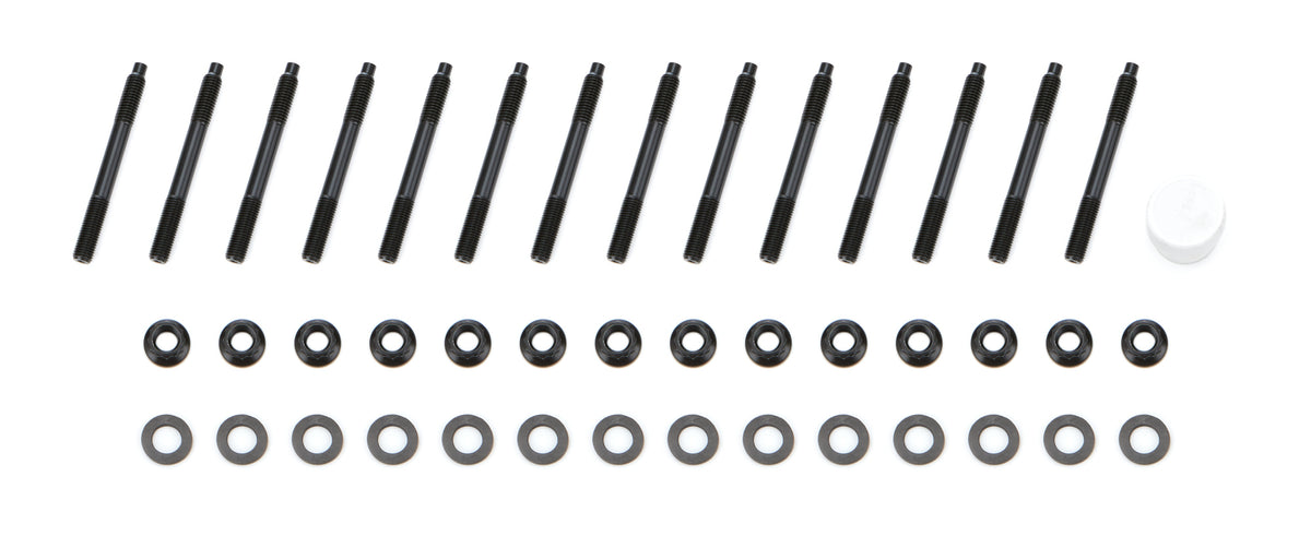 OptiTorque Patriot Series Main Stud Kit - 12 Point Nuts - Chromoly - Black Oxide - BMW Inline-6