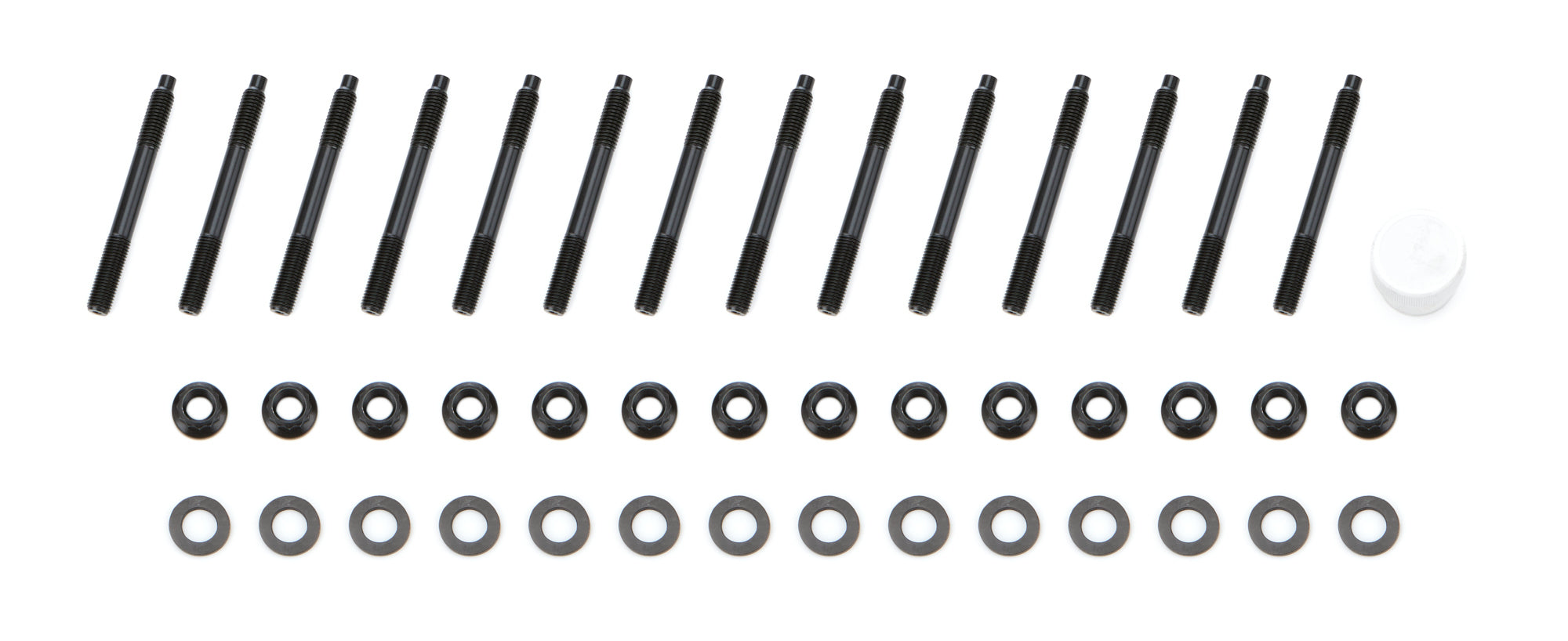 OptiTorque Patriot Series Main Stud Kit - 12 Point Nuts - Chromoly - Black Oxide - BMW Inline-6