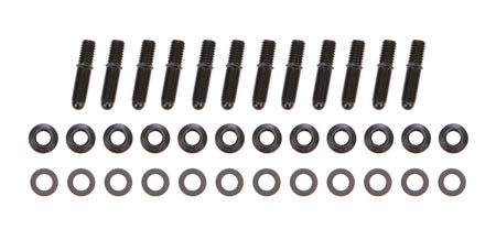 OptiTorque Header Stud - 3/8-16 and 3/8-24 in Thread - 1.675 in Long - Broached - Small Block Chevy (Case of 12)