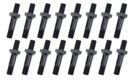 OptiTorque Rocker Arm Stud - 7/16-14 in Base Thread - 7/16-20 in Top Thread - 1.775 in Effective Stud Length - Black Oxide - Small Block Chevy (Set of 16)