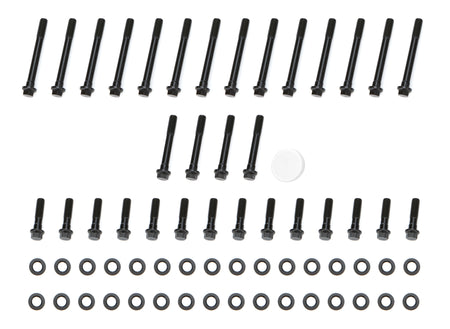 OptiTorque Patriot Series Cylinder Head Bolt Kit - Hex Head - Chromoly - Black Oxide - Small Block Chevy