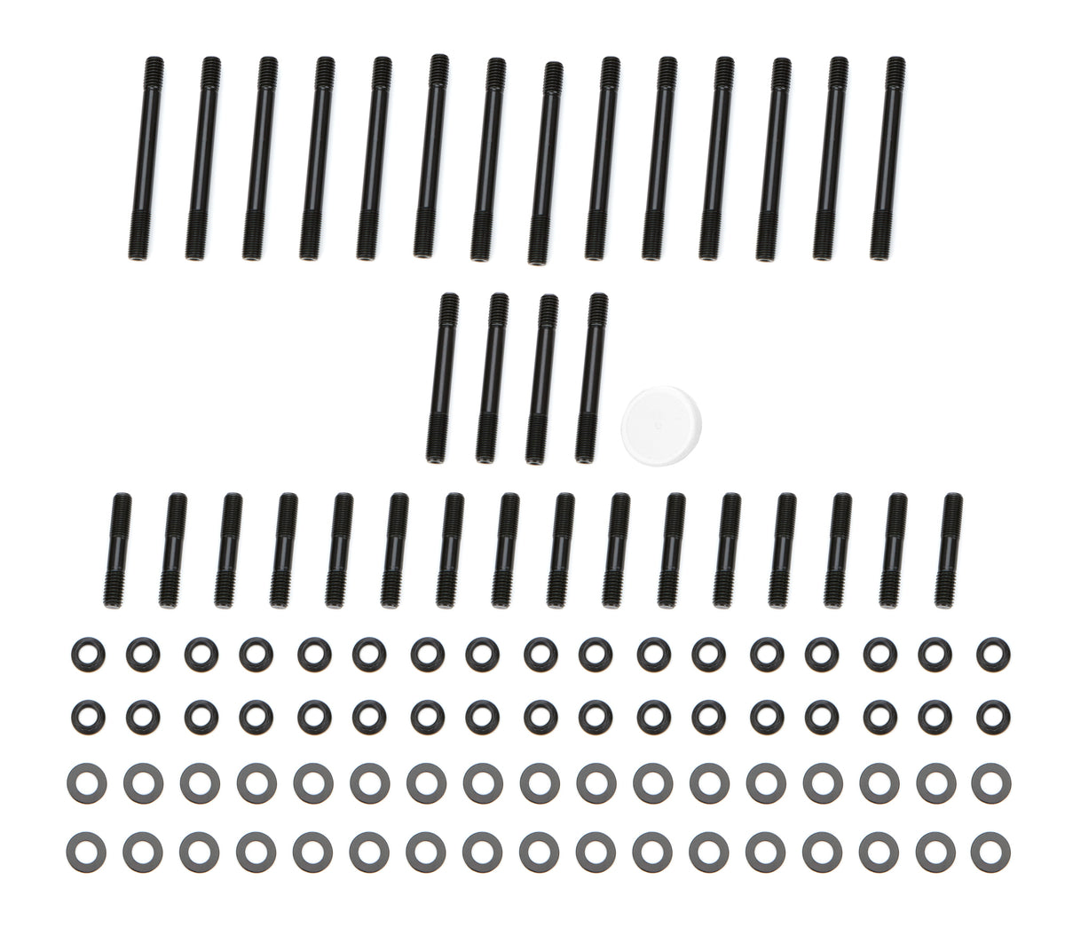 OptiTorque Patriot Series Cylinder Head Stud Kit - 12 Point Nuts - Chromoly - Small Block Chevy