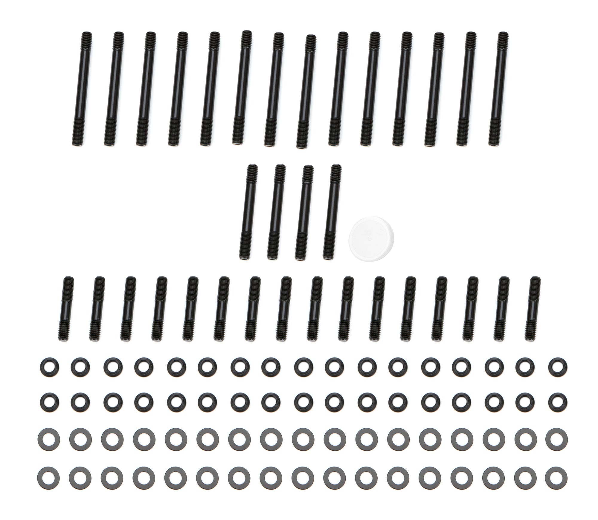 OptiTorque Patriot Series Cylinder Head Stud Kit - 12 Point Nuts - Chromoly - Small Block Chevy