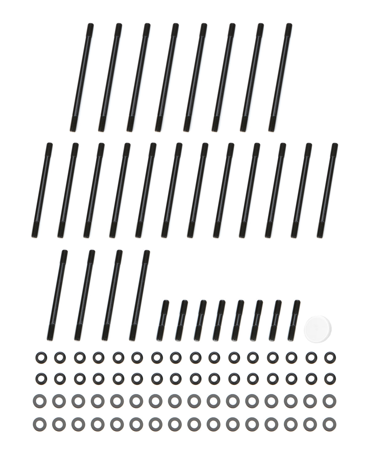 OptiTorque Cylinder Head Stud Kit - 12 Point Nuts - Chromoly - Black Oxide - Big Block Chevy w/ Dart Big Chief Heads